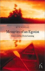 Tapa de Memoirs of an egoist