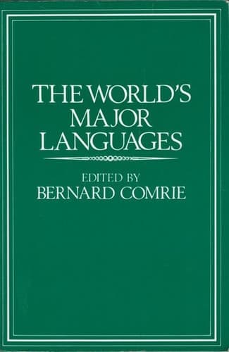 Tapa de The World's major languages