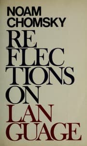 Tapa de Reflections on language