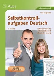 Tapa de Selbstkontrollaufgaben Deutsch Klasse 5