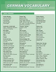 Tapa de German Vocabulary
