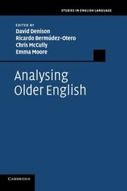 Tapa de Analysing Older English