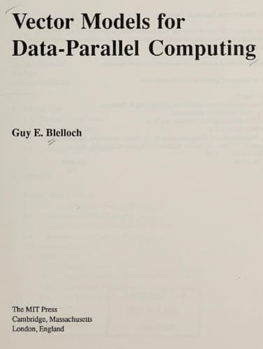 Tapa de Vector models for data-parallel computing
