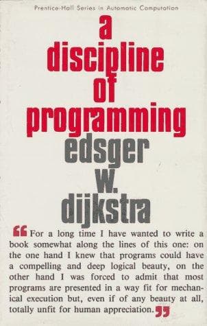 Tapa de A discipline of programming