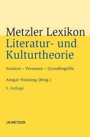 Tapa de Metzler Lexikon Literatur- und Kulturtheorie