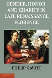 Tapa de Gender, Honor, and Charity in Late Renaissance Florence