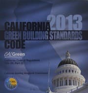 Tapa de 2013 California Green Building Standards Code, Title 24 Part 11