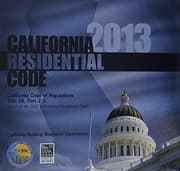 Tapa de 2013 California Residential Code, Title 24 Part 2.5
