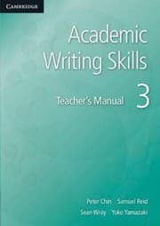 Tapa de Academic Writing Skills 3 Teacher's Manual