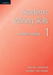 Tapa de Academic Writing Skills 1 Teacher's Manual