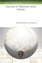 Tapa de Grammar of Palestinian Jewish Aramaic
