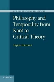 Tapa de Philosophy and Temporality from Kant to Critical Theory