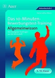 Tapa de Das 10-Minuten-Bewerbungstest-Training Allgemeinwissen