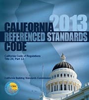 Tapa de 2013 California Referenced Standards Code, Title 24 Part 12