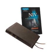 Tapa de NIV Pitt Minion Reference Bible, Brown Goatskin Leather, Red-letter Text, NI446