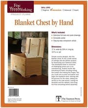 Tapa de Fine Woodworking's Blanket Chest by Hand Plan
