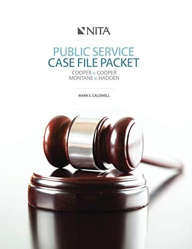 Tapa de Public Service Case File Packet