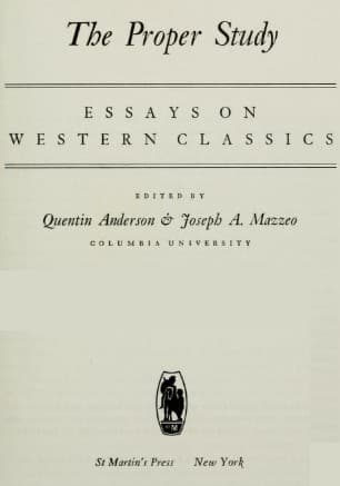 Tapa de The proper study