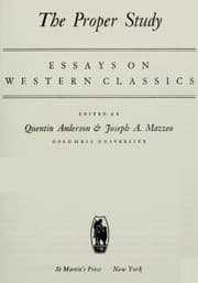 Tapa de The proper study