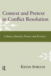 Tapa de Context and pretext in conflict resolution
