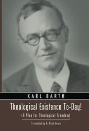 Tapa de Theological Existence To-Day!