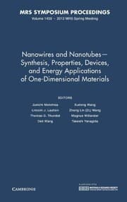 Tapa de Nanowires and Nanotubes - Synthesis, Properties, Devices, and Energy Applications of One-Dimensional Materials