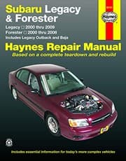 Tapa de Subaru Legacy  & Forester  Technical Repair Manual