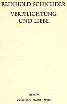 Tapa de Verpflichtung und Liebe