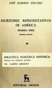 Tapa de Escritores representativos de América
