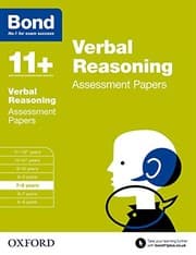 Tapa de Bond 11+ : Verbal Reasoning