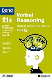 Tapa de Bond 11+ : Verbal Reasoning