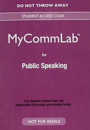 Tapa de New Mycommunicationlab for Public Speaking -- Valuepack Access Card