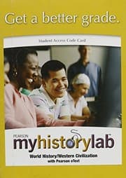 Tapa de NEW MyLab History without Pearson eText -- Standalone Access Card -- for Western Civilization