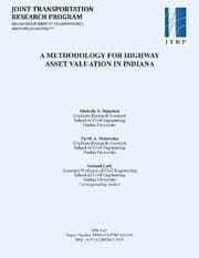Tapa de A Methodology for Highway Asset Valuation in Indiana