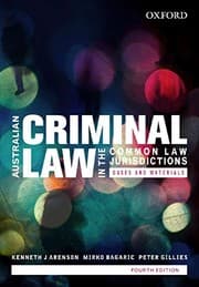 Tapa de Australian Criminal Law in the Common Law Jurisdictions