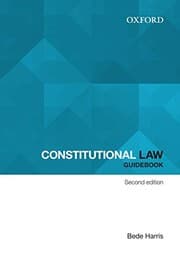 Tapa de Constitutional law guidebook