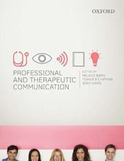 Tapa de Professional and Therapeutic Communication