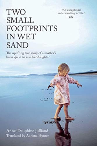 Tapa de Two Small Footprints in Wet Sand