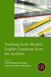 Tapa de Teaching Early Modern English Literature from the Archives