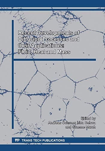 Tapa de Recent Developments of Diffusion Processes and their Applications