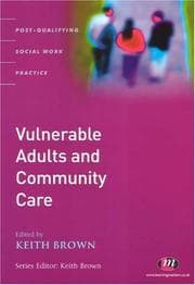 Tapa de Vulnerable adults and community care