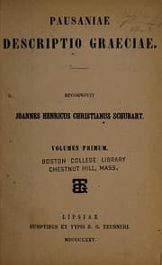 Tapa de Pausaniae Descriptio Graeciae