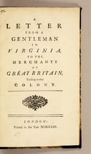 Tapa de A letter from a gentleman in Virginia