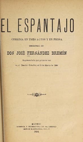 Tapa de El espantajo