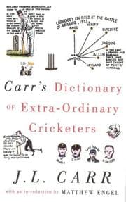 Tapa de Carr's Dictionary of Extraordinary Cricketers