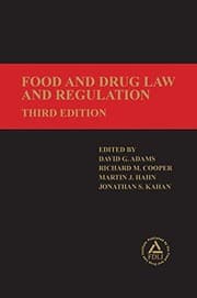 Tapa de Food and Drug Law and Regulation, Third Edition