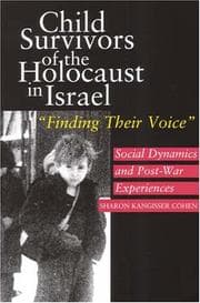 Tapa de Child Survivors Of The Holocaust In Israel