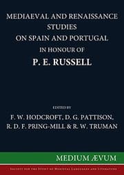 Tapa de Mediaeval and Renaissance Studies on Spain and Portugal in Honour of P. E. Russell