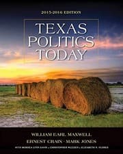 Tapa de Texas Politics Today 2015-2016 Edition, Loose-leaf Version