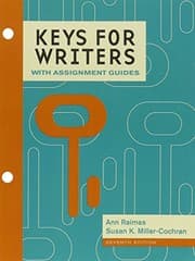 Tapa de Keys for Writers with Assignment Guides